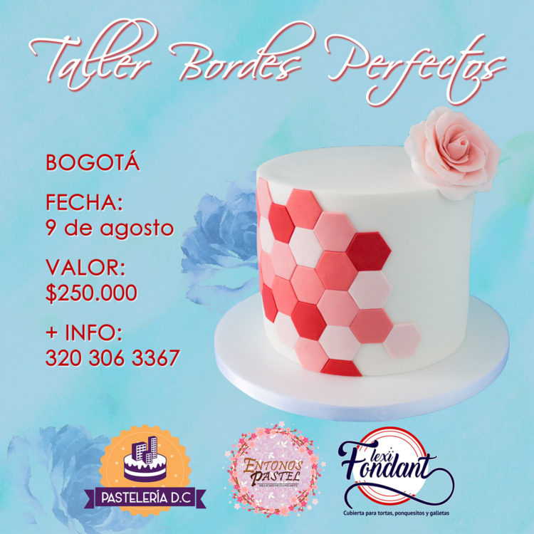Torta con bordes rectos perfectos Bogotá