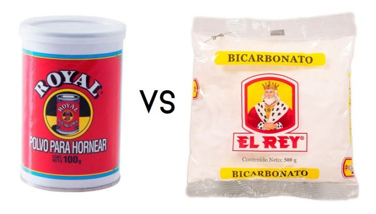 polvo para hornear y bicarbonato de sodio